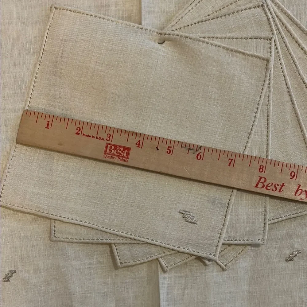VINTAGE from Italy Cream Handcrafted Table Linens